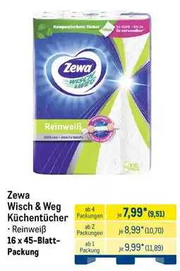 METRO Zewa Wisch & Weg Küchentücher Reinweiß Angebot