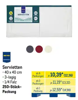 METRO Servietten METRO PROFESSIONAL Angebot