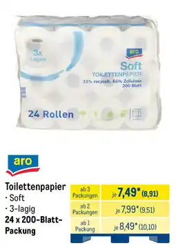 METRO aro Toilettenpapier Soft 3-lagig Angebot