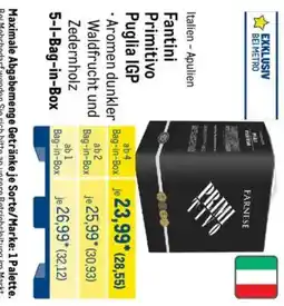 METRO Fantini Primitivo Puglia IGP Angebot