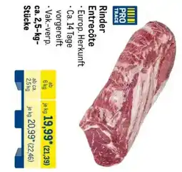 METRO Rinder Entrecôte Angebot