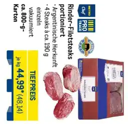 METRO Rinder-Filetsteaks Angebot