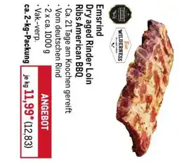 METRO Emsrind Dry aged Rinder Loin Ribs American BBQ Angebot