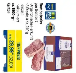 METRO METRO Chef Rumpsteaks portioniert Angebot