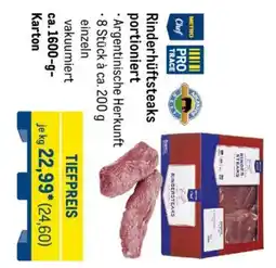 METRO METRO Chef Rinderhüftsteaks portioniert Angebot