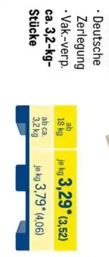 METRO Deutsche Zerlegung Angebot