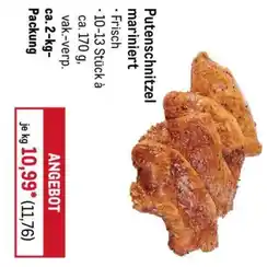 METRO Putenschnitzel mariniert Angebot