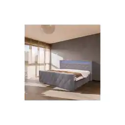 Netto Marken-Discount HOME DELUXE Polsterbett inkl. Matratze und Topper VELARA - 180 x 200 cm Beige Angebot