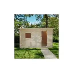 Netto Marken-Discount HOME DELUXE Saunahaus Outdoor mit Vorraum TALO XL - 400 x 217 cm für 5 Personen Angebot