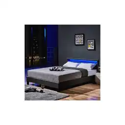 Netto Marken-Discount HOME DELUXE LED Bett ASTRO - 140 x 200 cm Dunkelgrau Angebot