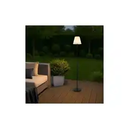Netto Marken-Discount HOME DELUXE LED Solar Stehlampe CLARA - Weiß, RGB-Farben Angebot