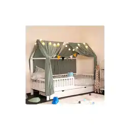 Netto Marken-Discount HOME DELUXE Kinderbett mit Schubladen STERNENLAND – 90 x 200 cm Weiß Angebot