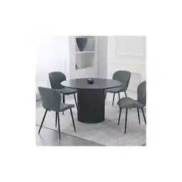 Netto Marken-Discount HOME DELUXE Esstisch Rund CAMILLO - Dark Oak Angebot