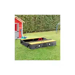 Netto Marken-Discount HOME DELUXE Sandkasten aus Holz KIDDY - Hellgrau Angebot