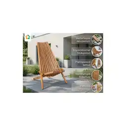 Netto Marken-Discount Holzliegestuhl klappbar aus Akazie, ca. 50 x 69 x 84 cm Angebot