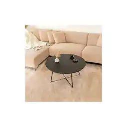 Netto Marken-Discount HOME DELUXE Couchtisch Rund NOVARA - 88 x 47 cm Dark Oak Angebot