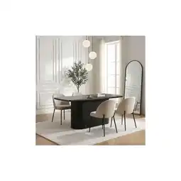 Netto Marken-Discount Esstisch Eiche geölt RABOS Schwarz- 180 x 90 cm Angebot