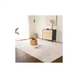 Netto Marken-Discount HOME DELUXE Kurzflor Teppich FOFI - 200 x 140 cm Creme Angebot