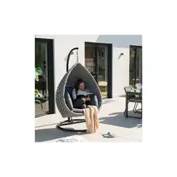 Netto Marken-Discount HOME DELUXE Hängesessel aus Seilgeflecht CADEIRA Hellgrau - 2-Sitzer Angebot