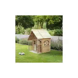 Netto Marken-Discount HOME DELUXE Spielhaus aus Holz KIMI - Natur Angebot