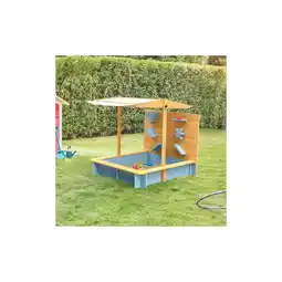 Netto Marken-Discount HOME DELUXE Sandkasten mit Überdachung SANDY - Holz/Grau Angebot