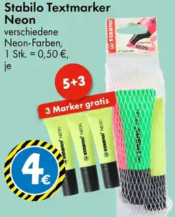 TEDi Stabilo Textmarker Neon Angebot