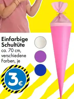 TEDi Einfarbige Schultüte Angebot