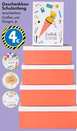 TEDi Geschenkbox Schulanfang Angebot