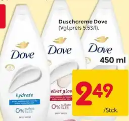 Rusta Duschcreme Dove Angebot