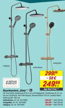 toom Baumarkt Duschsystem „Glaia“ * B Angebot