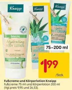 Rusta Fußcreme und Körperlotion Kneipp Angebot