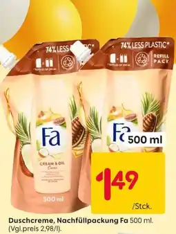 Rusta Fa Duschcreme, Nachfüllpackung Angebot