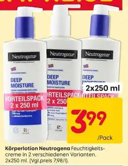 Rusta Körperlotion Neutrogena Feuchtigkeits-creme Angebot