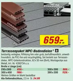 toom Baumarkt Terrassenpaket WPC-Bodendielen Angebot