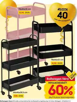 Rusta Rollwagen Vera Angebot
