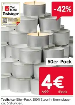 Rusta Teelichter 50er-Pack Angebot