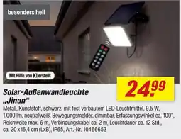 toom Baumarkt Solar-Außenwandleuchte „Jinan“ Angebot