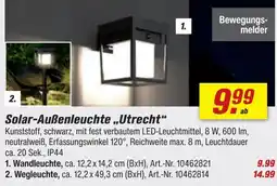 toom Baumarkt Solar-Außenleuchte „Utrecht“ Angebot