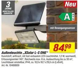 toom Baumarkt Außenleuchte „XSolar L-S ONE“ Angebot