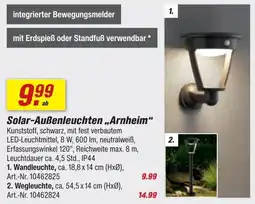 toom Baumarkt Solar-Außenleuchten „Arnheim“ Angebot