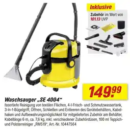 toom Baumarkt Waschsauger „SE 4004“ Angebot