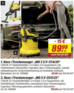 toom Baumarkt Nass-/Trockensauger WD 3 S V-17/4/20 Angebot