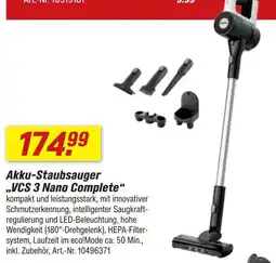 toom Baumarkt Akku-Staubsauger VCS 3 Nano Complete Angebot