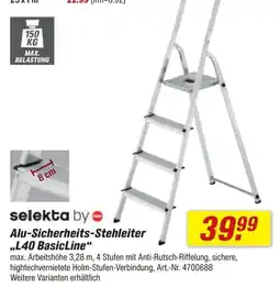 toom Baumarkt Alu-Sicherheits-Stehleiter "L40 BasicLine" Angebot