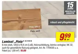 toom Baumarkt Laminat „Pinie“ Angebot