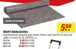 toom Baumarkt Multi-Abdeckvlies Angebot