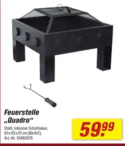 toom Baumarkt Feuerstelle "Quadro" Angebot