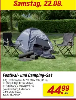toom Baumarkt Festival- und Camping-Set Angebot