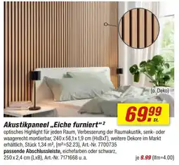 toom Baumarkt Akustikpaneel „Eiche furniert“ Angebot