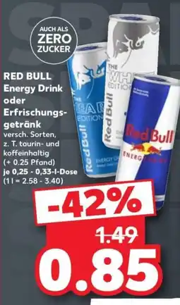 Kaufland Red Bull Energy Drink Angebot
